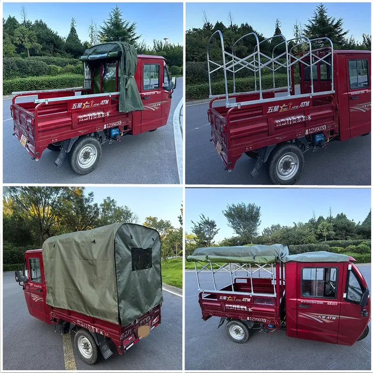 加厚小货车雨棚摩托车伸缩式可折叠带滑轮微卡车棚电动三轮车雨篷