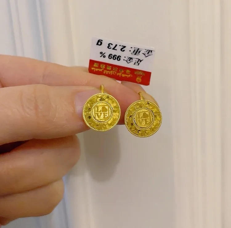 足金耳环2.73克（880/克）