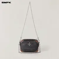 SMFK十字徽章手工擦色皮质链条包 B0002BP 复古褪色单肩斜挎包