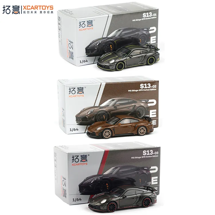 拓意POPRACE1/64合金车模保时捷992 Stinger仿真男孩玩具汽车模型