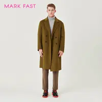MARKFAST秀场同款设计师品牌双面毛呢大衣男M1CGM93500
