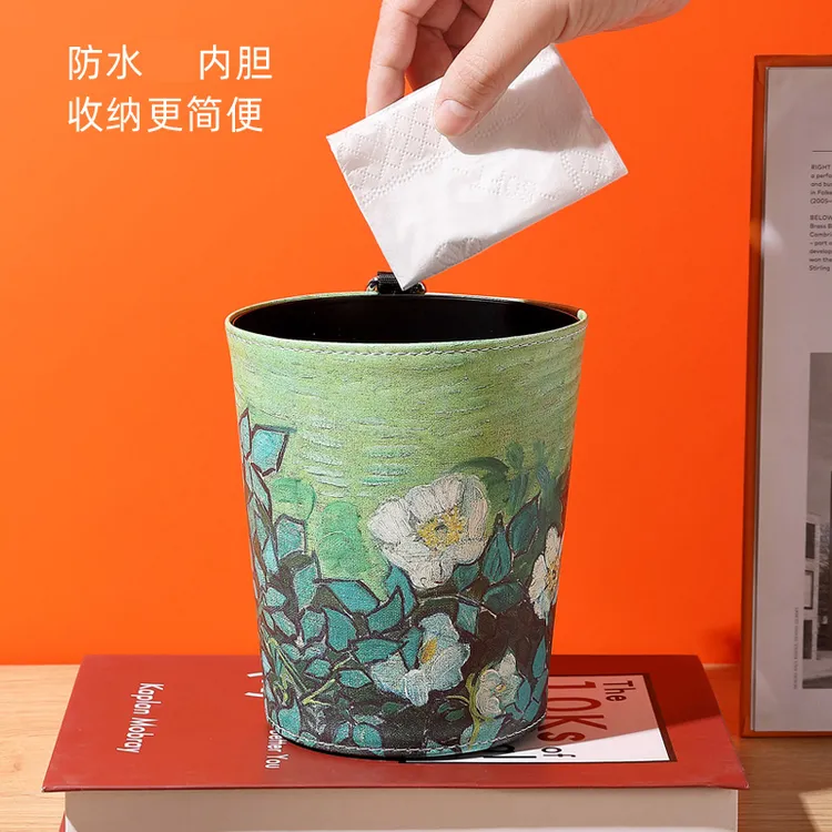 垃圾筒无盖款防水直投式垃圾桶家用大号收纳桶脚踩款客厅卧室加厚