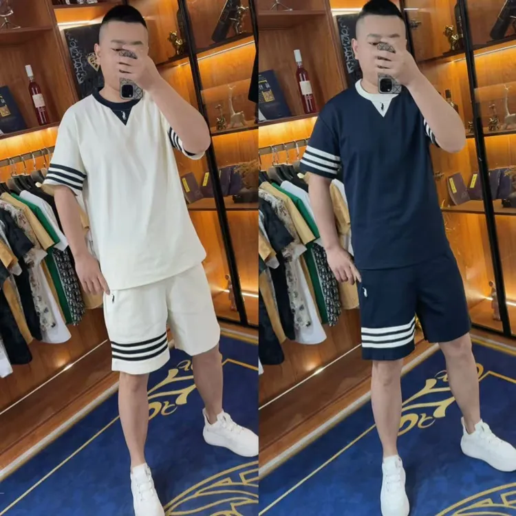 【短袖短裤套装】 夏季新款短袖短裤套装小众轻奢简约拼接套装