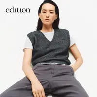 【商场同款】edition2025冬季新款牦牛绒亮丝毛衣背心#EBE4SWT022