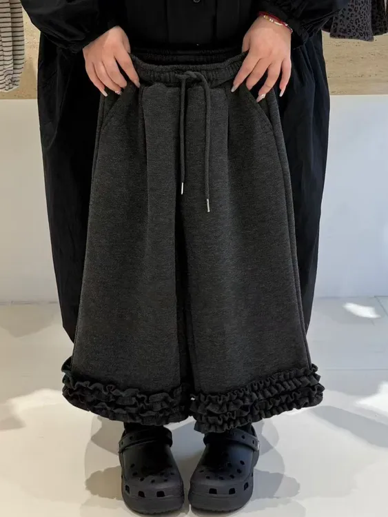 女童加绒裤子儿童阔腿裤秋冬装2025新款保暖加厚洋气休闲女孩长裤