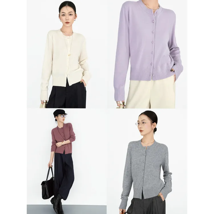 尼采官方直营｜琥珀琉璃衫｜无限回购羊绒衫松弛长袖针织衫25231