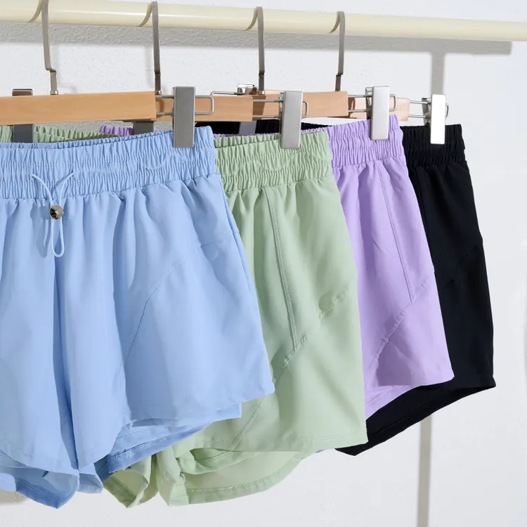 大码速干弹力短裤跑步防走光健身运动短裤健身防走光运动裤瑜伽裤