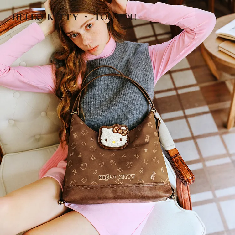 TOUTOUhellokitty三丽鸥正版凯蒂猫托特包哈喽kt大容量双肩包礼物