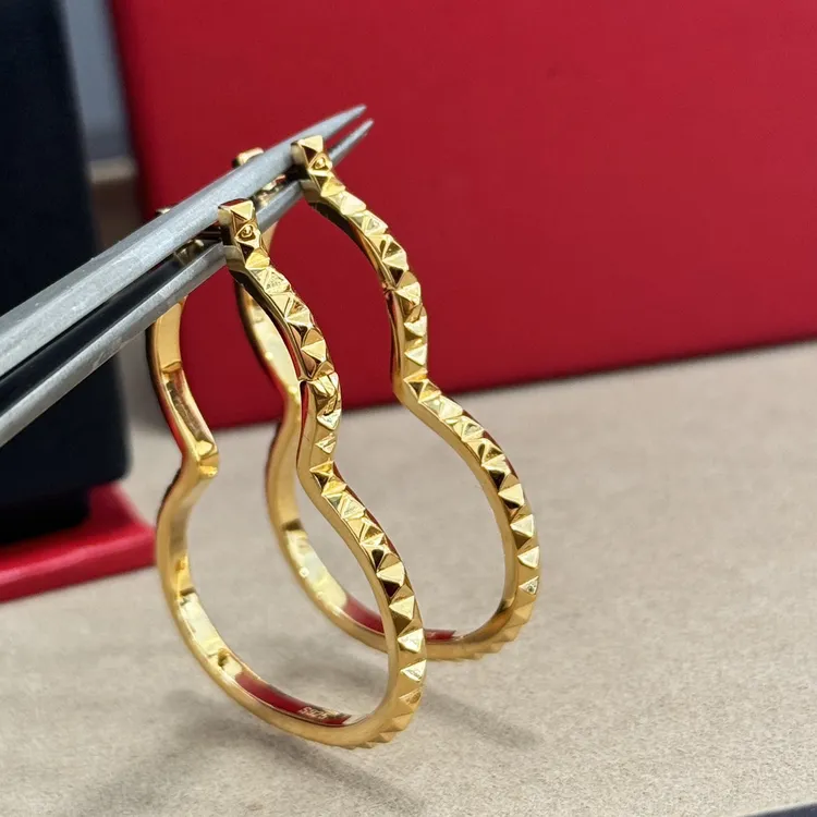 925银耳饰 明星同款高版本金色葫芦耳扣耳环气质时尚氛围感小饰品