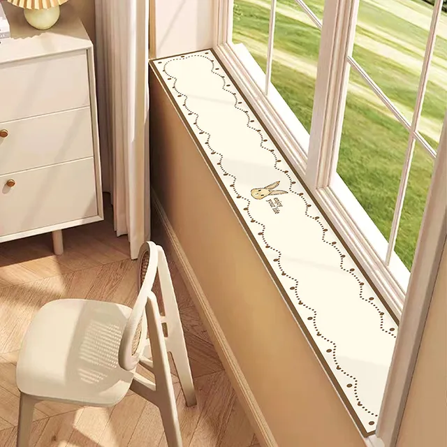 奶油风窗台垫子飘窗垫窄改造窗沿垫板防水防护垫防滑防尘阳台装饰