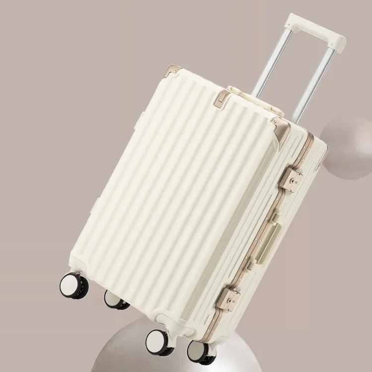 【【严选】行李箱铝框拉杆箱结实耐用男女20寸密码旅行登机皮箱】