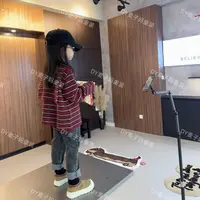 现货MZ.儿童秋冬复古条纹时髦洋气披肩毛衣3185