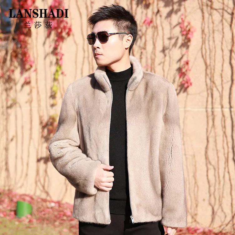 海宁原产地正宗宝加美银兰真貂毛皮立领高级外套