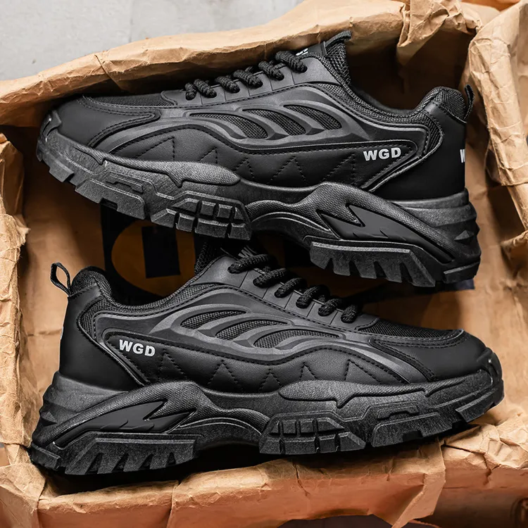 男鞋2025新款老爹鞋男款冬季百搭休闲跑步鞋子男士厚底休闲运动鞋