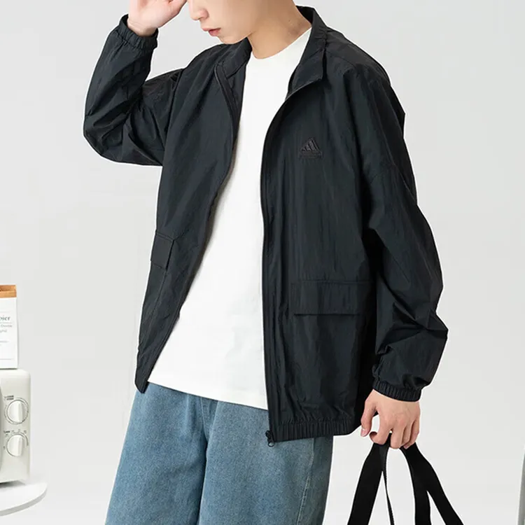 Adidas阿迪达斯男装外套正品2025秋款运动透气防风立领夹克IT3954