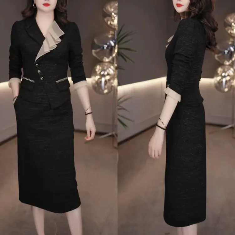 2025早秋新款减龄温柔气质显瘦时尚轻奢女人味百搭连衣裙M-4XL