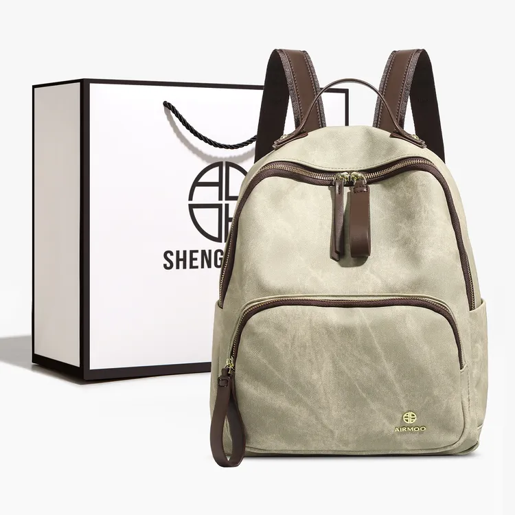 SHENGMILUO/圣米洛高级感简约双肩包包女时尚百搭大容量通勤背包