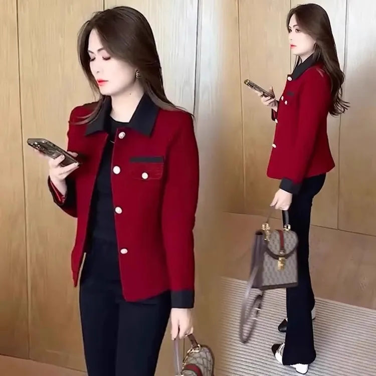 秋冬小香风外套女小个子2025新款爆款时尚洋气百搭休闲夹克衫上衣