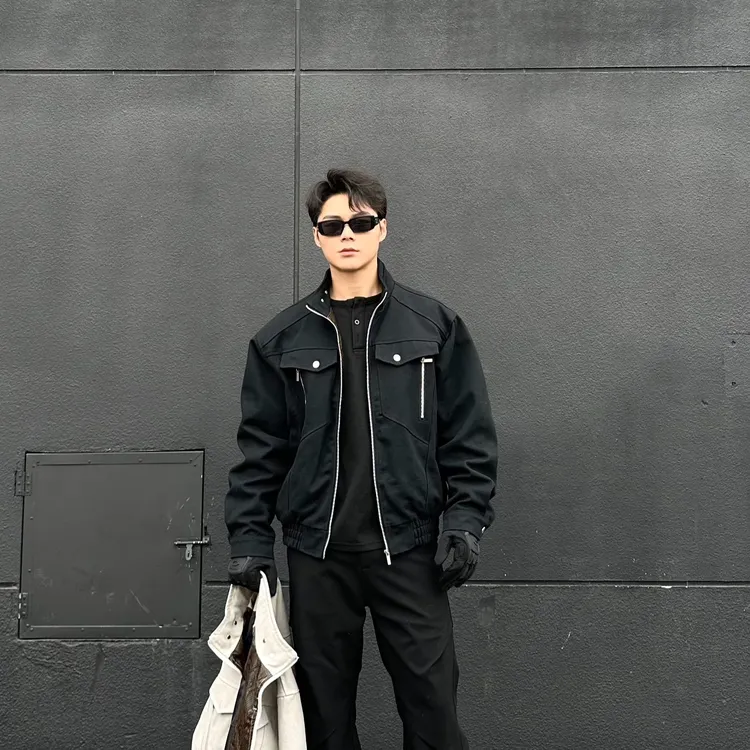 LK正品 蛇年座山蟒痞帅CityBoy外套夹克百搭小众高级男士短款K