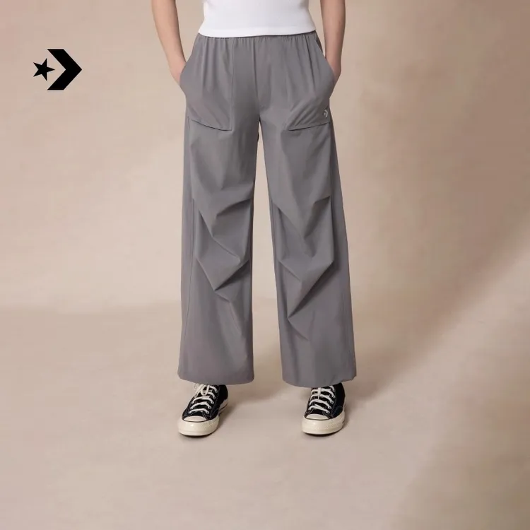 【流光风】匡威新品刺绣降落伞裤宽松收脚长裤休闲裤WCH675
