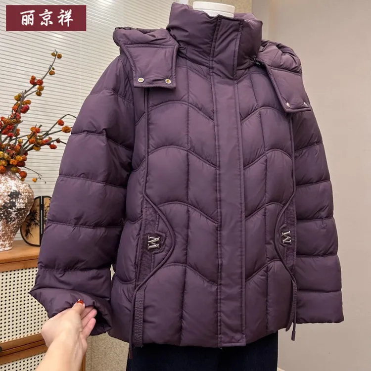 洋气妈妈装保暖棉服外套冬季新款好看宽松加厚棉衣中老年棉袄