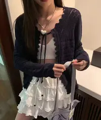 松驰感撞色针织衫0301/0399