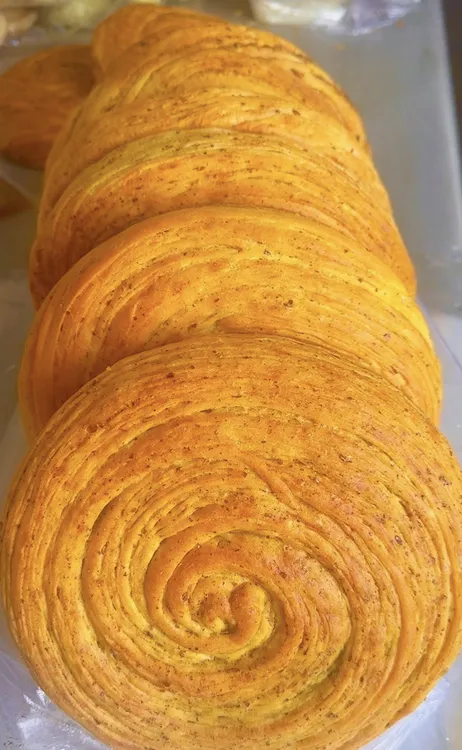 清真西北老家甘肃手工油锅盔 大锅盔胡麻/香豆子/核桃/香辣口味