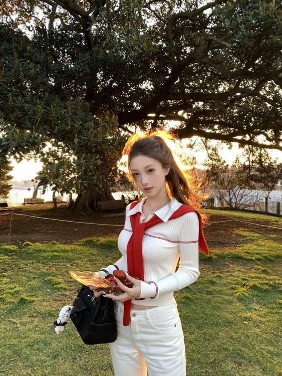 2025新款老钱风polo领披肩针织衫女秋冬季气质温柔内搭打底衫上衣