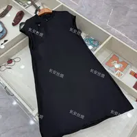 【长安】新中式复古立领缎面气质旗袍连衣裙女FY5092602