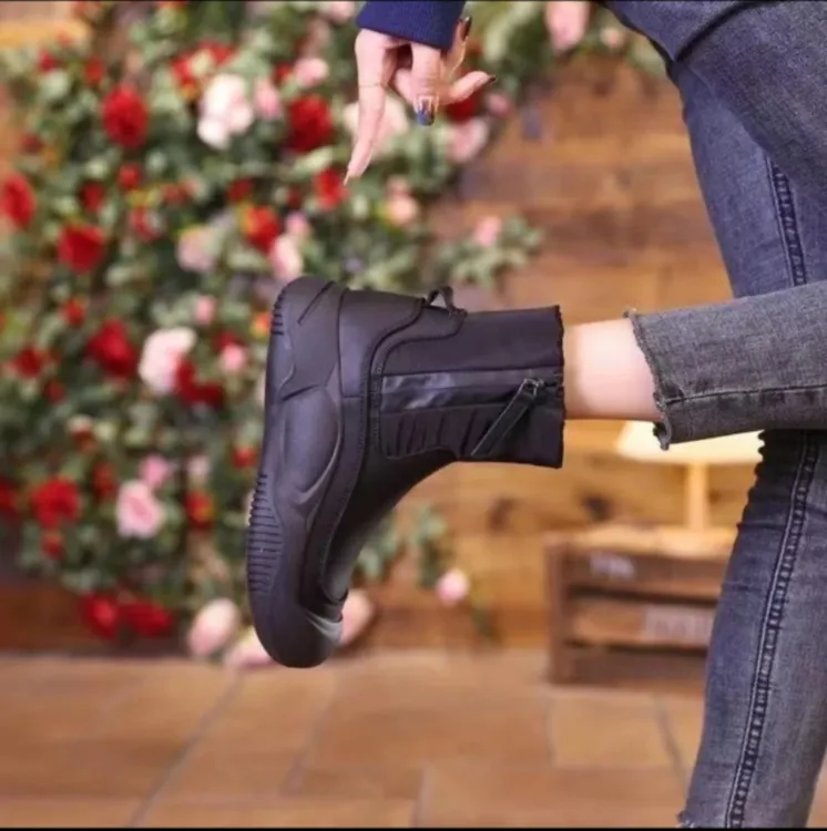 【反季清货】冬季时尚加绒加厚增高雪地靴厚底女冬鞋百搭防水棉鞋女