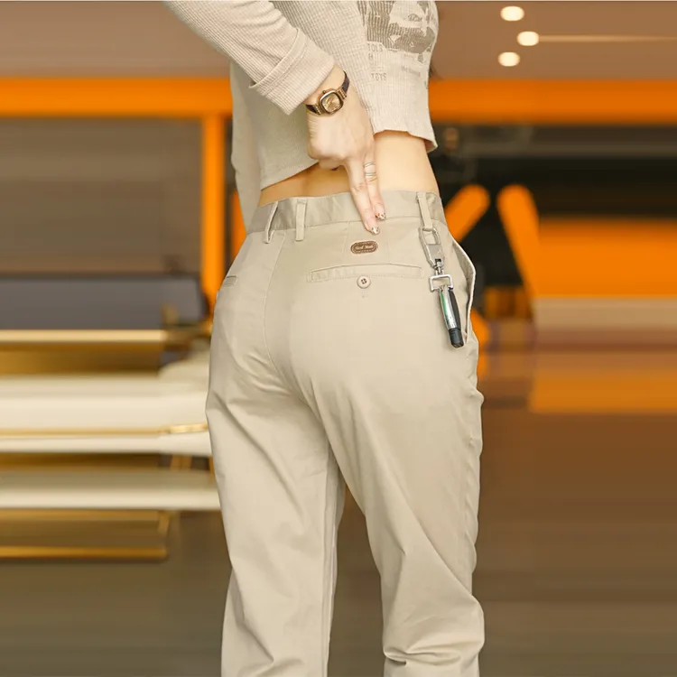 轻奢2025秋冬休闲裤男士轻商务运动韩版长裤子纯色修身男裤