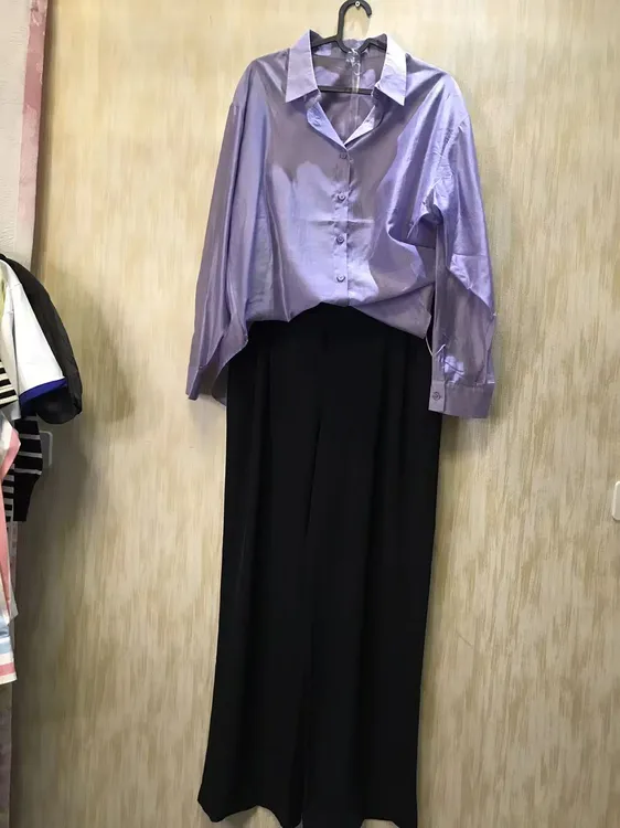 防晒衬衣单排多扣衬衫休闲风宽松型衬衫长袖时尚百搭显瘦