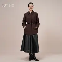 序缇新中式100%绵羊毛填充薄款外套女秋季新款百搭H292-22676