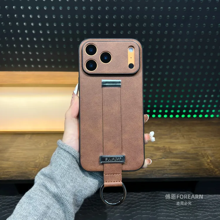 适用于苹果17ProMax手机壳iPhone17pro手腕带指环17网红Air个性款