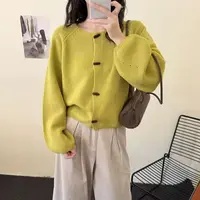 【韩衣舍】女针织轻熟风秋季慵懒风毛针织衫网红秋冬时尚