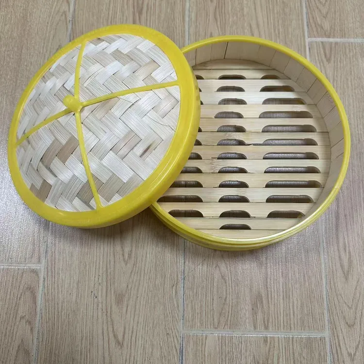 塑边蒸笼家用竹编蒸馒头包子笼仔饭笼屉蒸屉商用广式早茶港式点心