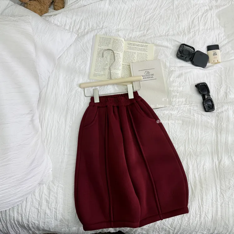 11小马家2025冬款加厚糕糕绒卫裤D-7238一条过冬加厚款男女童裤子