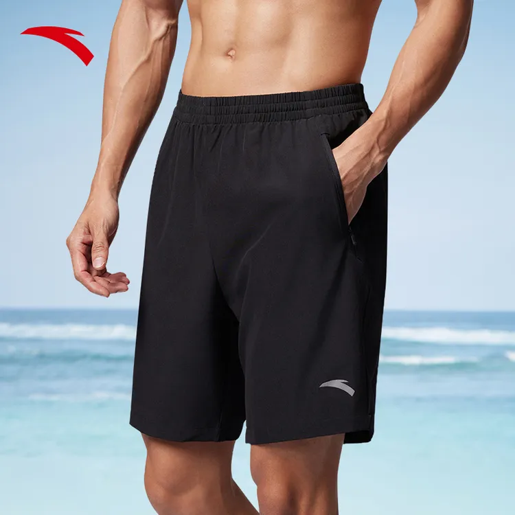 安踏短裤男士新品海边透气沙滩裤外穿四角裤休闲舒适百搭五分裤子