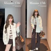 【mimius】喵喵 慵懒撞色设计感翻领工装风外套 G08094