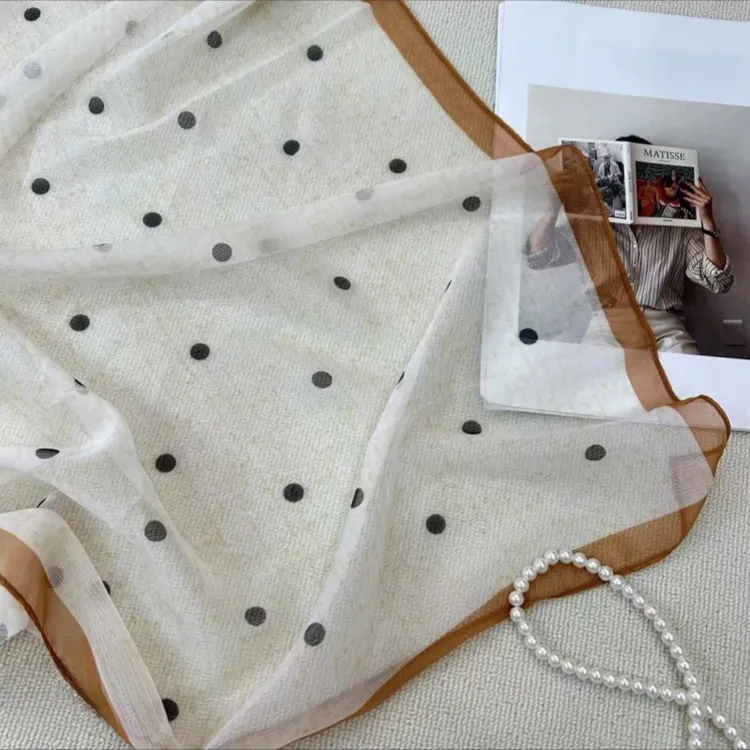 2025春夏新款西丽纱65cm方巾气质百搭防晒丝巾薄款时尚丝巾