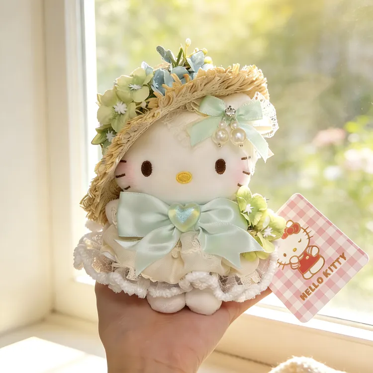 正版hellokitty浅草风铃kt凯蒂猫包包娃娃挂件玩偶送人生日礼物女