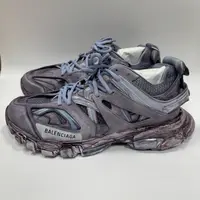 全新未使用 Balenciaga/巴黎世家 巴黎世家 紫色复古男鞋44码3178