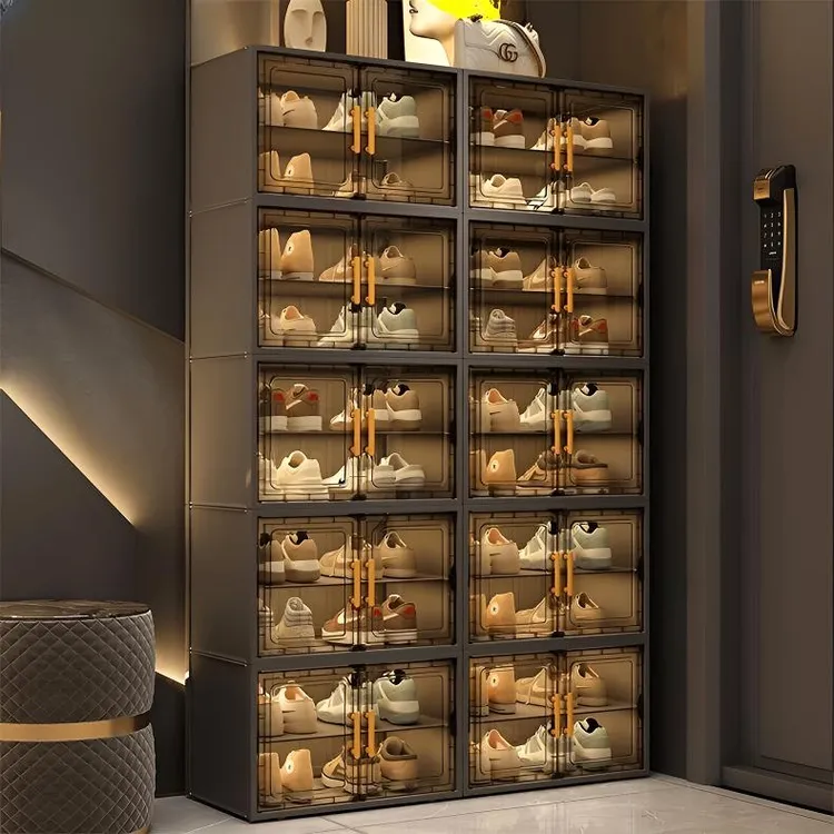 鞋柜多层家用门口简易鞋架子防尘入户玄关出租房大容量鞋盒占地小
