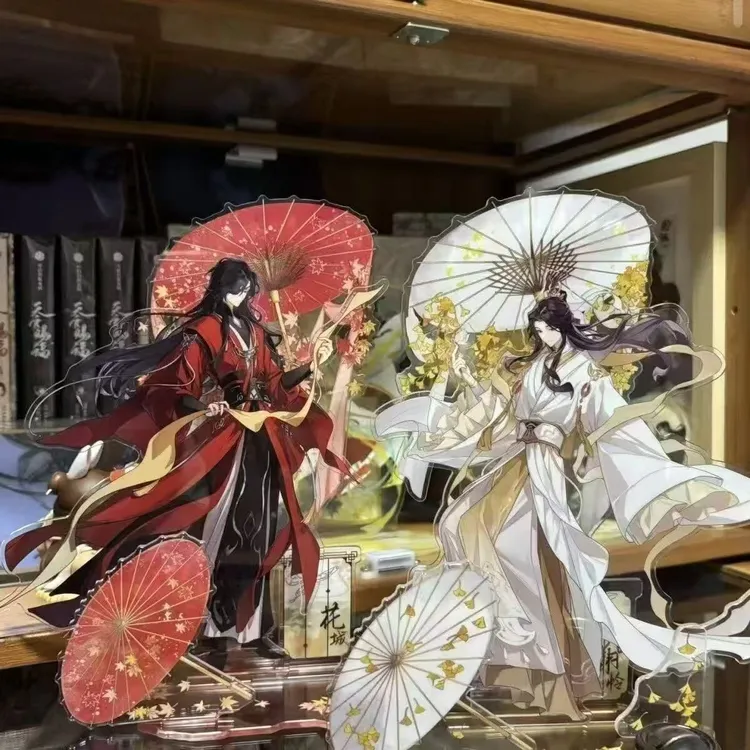 ins爆款天官赐福桌面立牌摆件高颜值谢玲花城精美礼品亚克力立牌