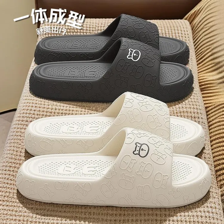 脚型户外穿2024一字拖时尚男运动高级拖鞋超厚底包头家居室内