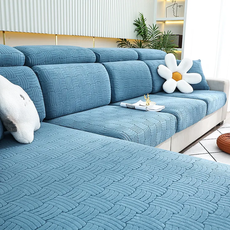 编织）实惠耐磨】摇粒绒四季弹力沙发套罩防滑沙发笠不起球