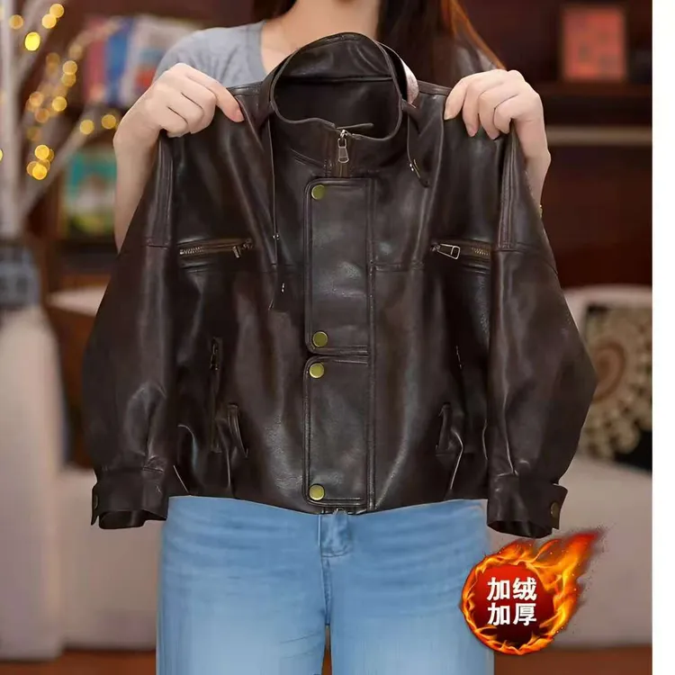 男童皮衣加绒加厚夹克2025短款韩版设计师童装洋气男女童冬季外套