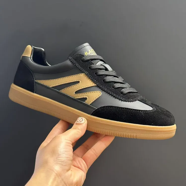 2025春夏男士时尚休闲百搭德训鞋夏季透气平底复古低帮休闲阿甘鞋