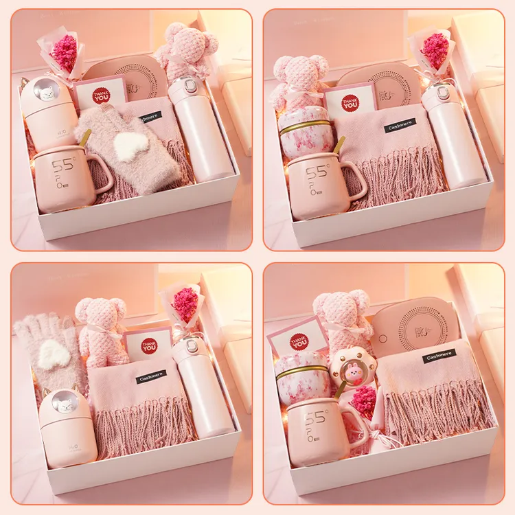 生日礼物送女朋友老婆实用圣诞节送女生闺蜜平安夜保温杯暖冬礼盒