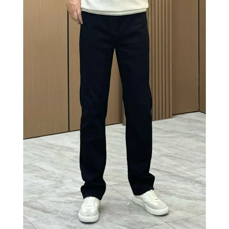 男士秋季新款羊毛牛仔裤85337C675黑色直筒休闲时尚简约百搭